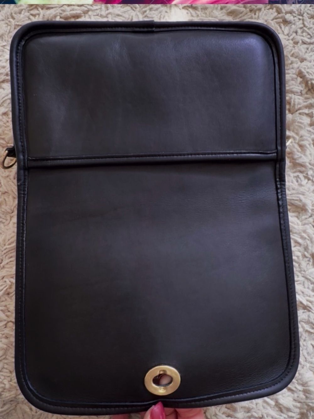 VINTAGE COACH BLACK PENNY CROSSBODY BAG 9755 - Picture 9 of 17